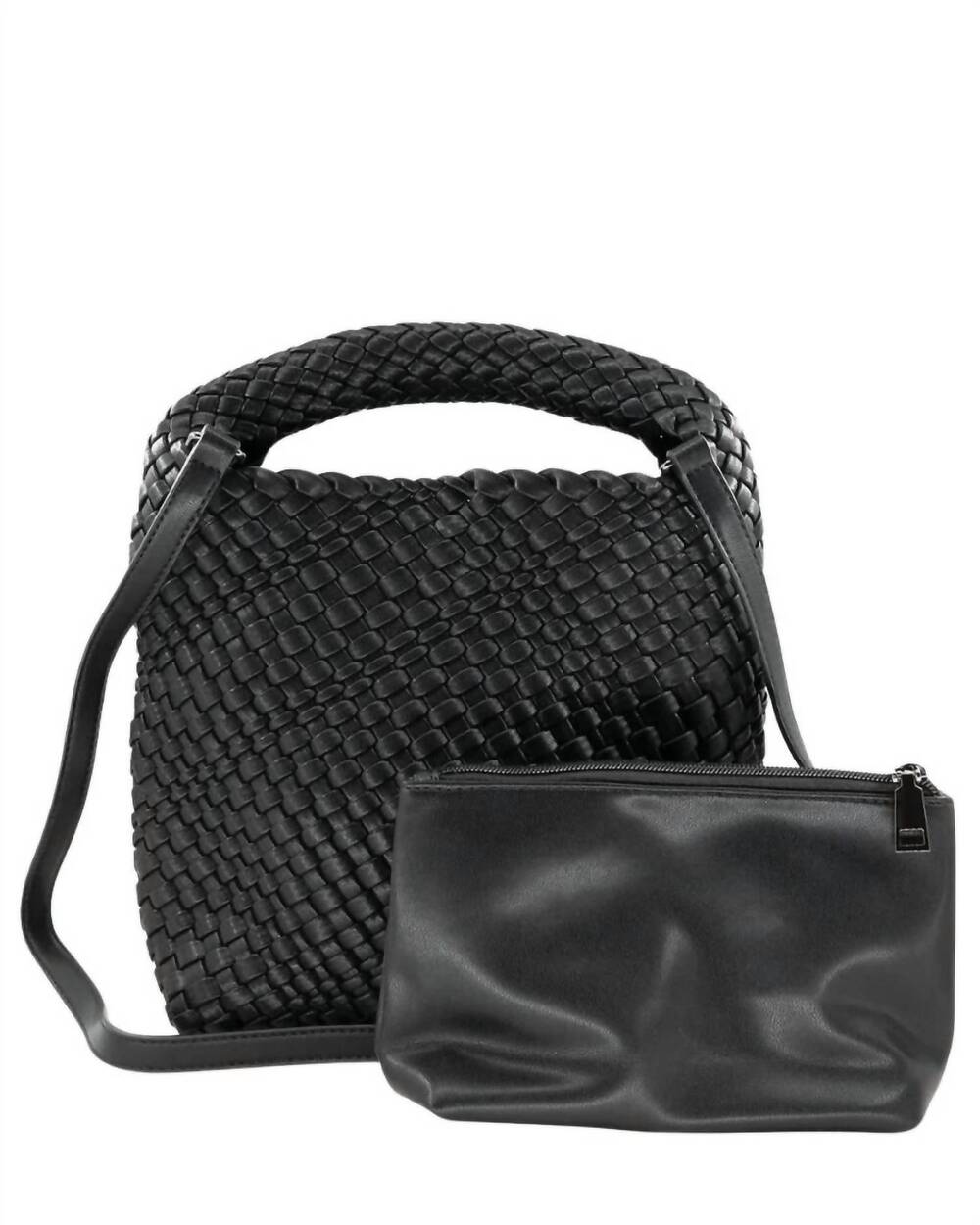 NEW BC HANDBAGS women's lacey mini hobo bag in black